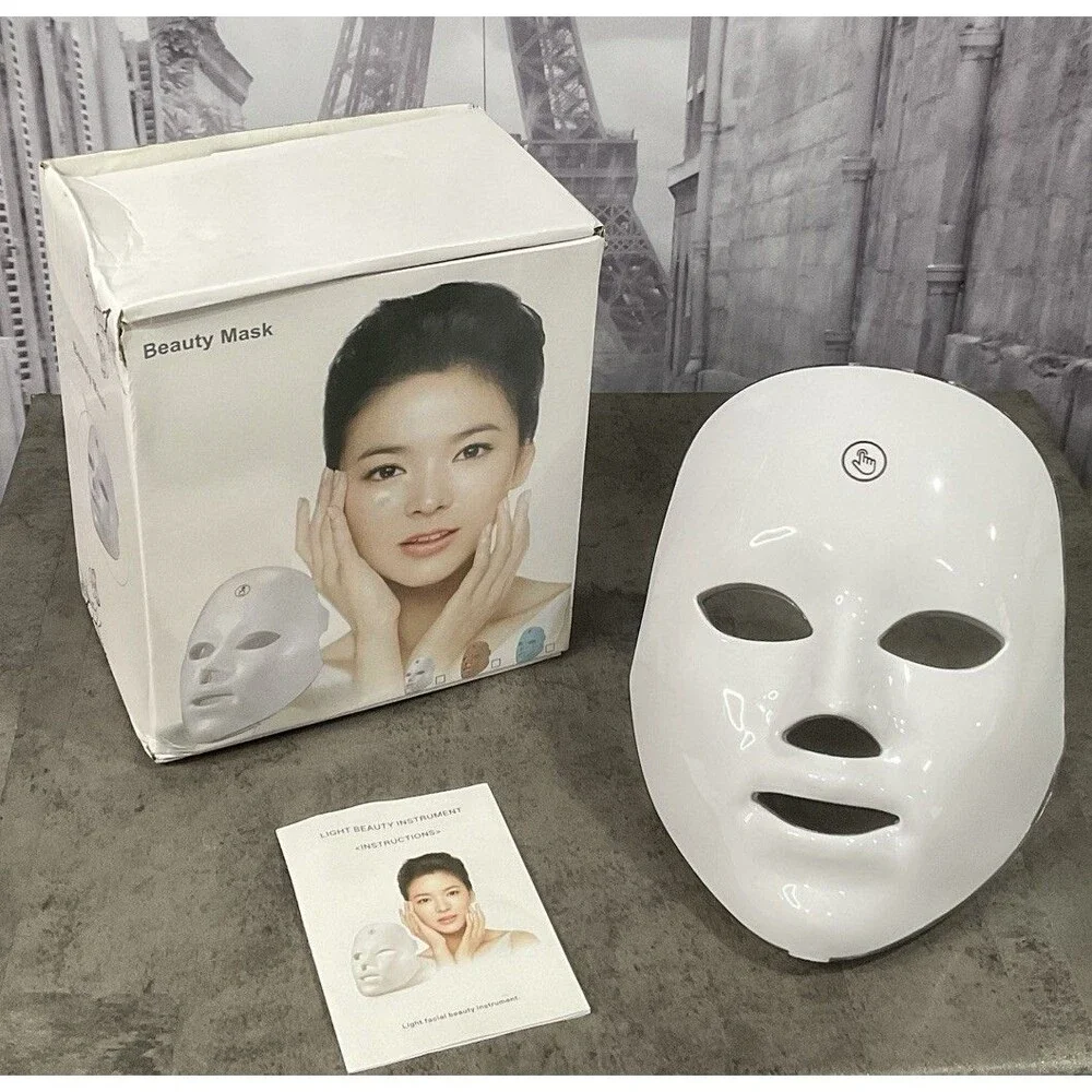 LED Face Mask Light Therapy7 Color Skin Rejuvenation Therapy LED Photon Mask